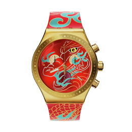 Swatch Часы унисекс 49 мм красные yvz100