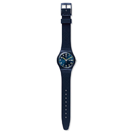 Swatch Часы унисекс 34 мм синие so28n702