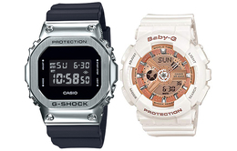 Casio Часы унисекс парные Table Series Black Watch gm-5600-1+ba-110-7a1er