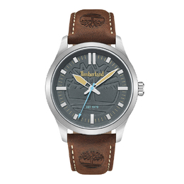 Timberland Наручные часы Rambush Collection с кварцевым механизмом, кожаным ремешком и черным циферблатом, мужские часы tdwga0029601