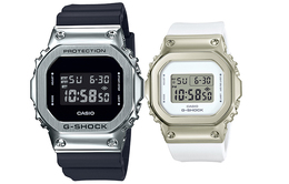 Casio Часы унисекс парные Table Series Black Watch gm-5600-1+gm-s5600g-7er