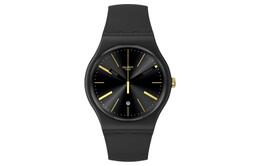 Swatch Черные часы унисекс so29b403