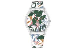 Swatch Женские зеленые часы 34 мм ss08k111