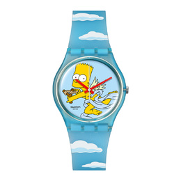 Swatch Синие часы унисекс so28z115