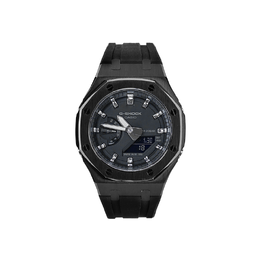 Casio Черные часы унисекс ga2100-1a1改装-寒刀武士