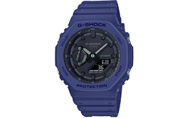Casio Унисекс-часы с двойным жидкокристаллическим/аналоговым дисплеем, синие, ga-2100-2apr