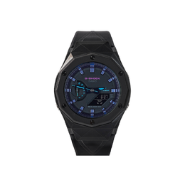 Casio Часы унисекс с двумя жидкокристаллическими/аналоговыми дисплеями, 48,5 мм, черные ga-2100vb-1apr改装-魅影