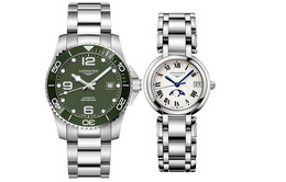 Longines Часы-унисекс с автоматическим механизмом Heart Moon Collection, 41 мм, зеленый циферблат l3.781.4.06.6+l8.115.4.71.6