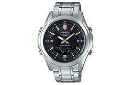 Casio Мужские черные часы 46 мм amw-840d-1avdf