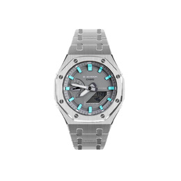 Серые часы унисекс 48,5 мм Casio ga-2110et-8a改装-冰霜灰影