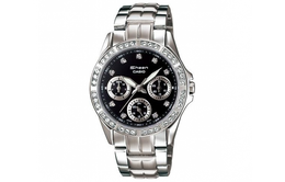 Casio Женские черные часы SHEEN shn-3013d-1a
