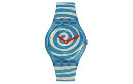 Swatch Часы унисекс 41 мм синие suoz364