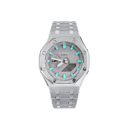 Серые часы унисекс 48,5 мм Casio ga-2110et-8a改装-寒武纪