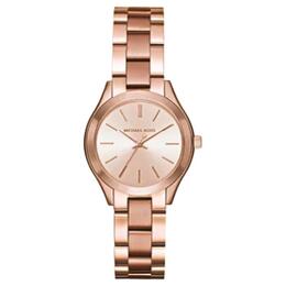 Michael Kors Наручные часы с кварцевым механизмом, ремешком из нержавеющей стали, циферблатом из розового золота 33 мм, женские часы mk3513