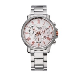 Casio Мужские часы Standard Series 48 мм белого цвета bem-506bd-7a