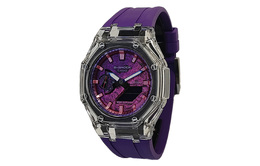 Casio Унисекс-часы с двумя жидкокристаллическими/аналоговыми дисплеями, черные ga-2100-1a1（watch3-改装-冰刃系列）