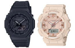 Casio Часы унисекс парные Table Series Black Watch ga-2100-1a1+gma-s130pa-4aer