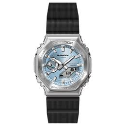 Часы унисекс с двойным жидкокристаллическим/аналоговым дисплеем серии Blue Watch gbm-2100a-1a2 Casio