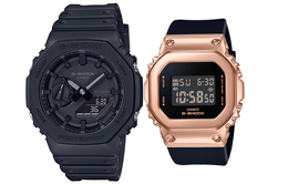 Casio Часы унисекс парные Table Series Black Watch ga-2100-1a1+gm-s5600pg-1er