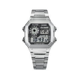Casio Черные часы унисекс ae-1200whd-1a改装-钢
