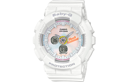 Casio Женские часы BABY-G белого цвета ba-120t
