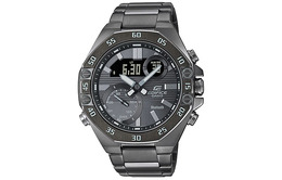 Мужские серые часы EDIFICE ecb-10dc-1b Casio