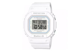 Casio Женские часы BABY-G белого цвета bgd-560-7pr