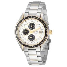 Casio Мужские часы EDIFICE 40 мм, серебряные, ef-503sg-7a