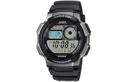 Мужские молодежные серые часы ae-1000w-1b Casio