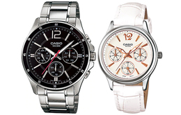 Casio Мужские парные часы Table Series Black Watch mtp-1374d-1a&ltp-2085l-7a