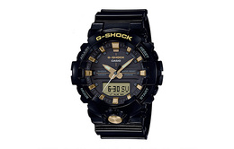 Casio Коллекция YOUTH. Кварцевый механизм. Мужские часы с ремешком из смолы. Черный циферблат ga-810gbx-1a9pr