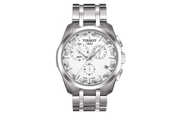 Tissot Мужские часы Kutu Collection с кварцевым механизмом, 41 мм, белый циферблат, стальной корпус, стальной ремешок t035.439.11.031.00