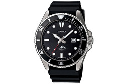 Casio Мужские молодежные черные часы mdv106-1a