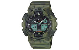 Casio Мужские черные часы ga-100mm-3a