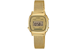 Женские молодежные золотые часы la670wemy-9 Casio