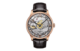 Tissot Часы Tourelles Collection с ручным механизмом, механические, мужские, 42 мм, серебряный циферблат, t099.405.36.418.00