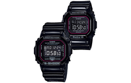 Casio Часы с кварцевым механизмом, ремешок из смолы, черный циферблат, унисекс slv-18b-1