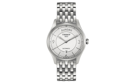 Tissot Мужские часы серии WeiYi с автоматическим механизмом, 37 мм, белый циферблат t038.430.11.037.00