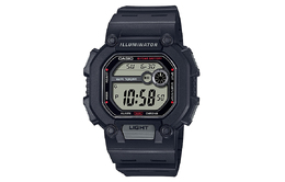 Casio Мужские молодежные часы серого цвета 51,9 мм w-737h-1a