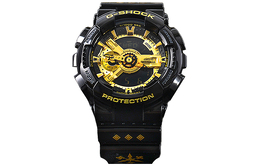 Casio Мужские часы с двойным жидкокристаллическим/аналоговым дисплеем, черные, ga-110gbrz