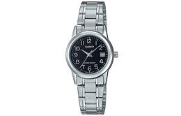 Casio Женские часы Standard Series Black Watch ltp-v002d-1b