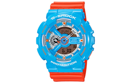 Casio Мужские синие часы ga-110nc-2a с двойным жидкокристаллическим/аналоговым дисплеем