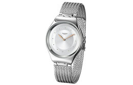Swatch Женские серебряные часы 38 мм syxs117m
