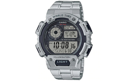 Мужские молодежные серые часы ae-1400whd-1 Casio