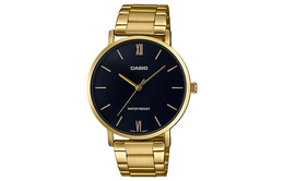 Casio Мужские стандартные черные часы mtp-vt01g-1b