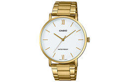 Casio Мужские стандартные белые часы mtp-vt01g-7b