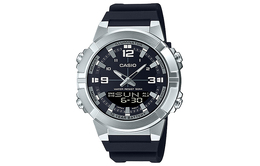 Casio Мужские молодежные черные часы amw-870-1a