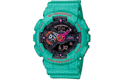 Casio Мужские часы с двойным жидкокристаллическим/аналоговым дисплеем, черные, ga-110sgg-3ajr