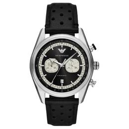 Emporio Armani Часы-хронограф с черным кожаным корпусом ar11635_nlp_nlc