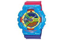 Casio Мужские синие часы ga-110f-2dr с двойным жидкокристаллическим/аналоговым дисплеем